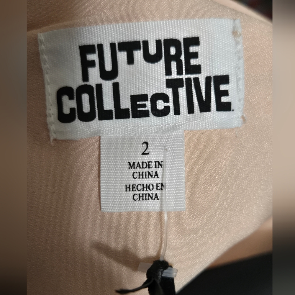 Peach Maxi Skirt, Size 2, Future Collective, Fully Lined, NWT - Picture 8 of 8
